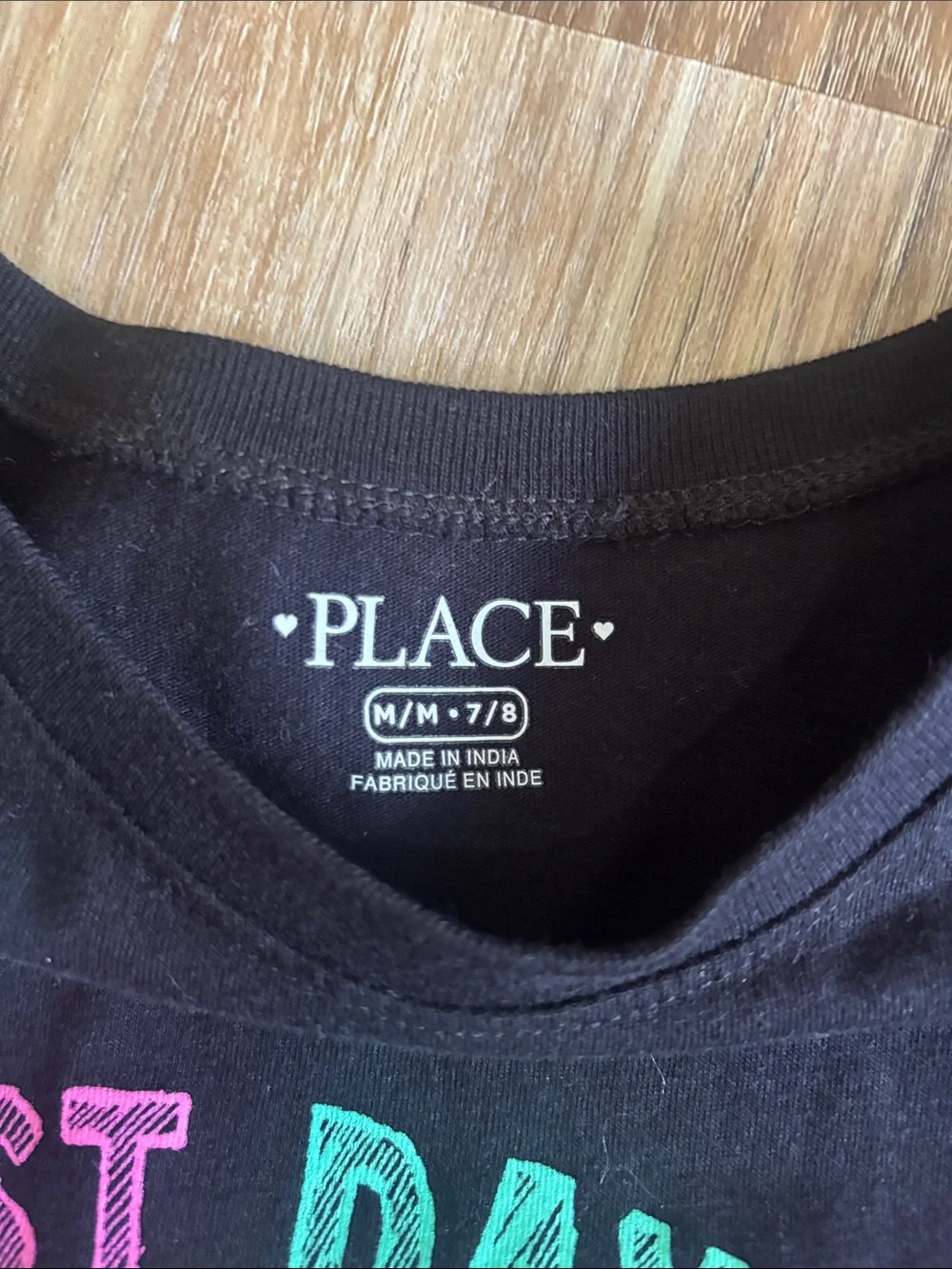 The Children's Place Pink & Black Short Sleeve Graphic Tees - School Icons